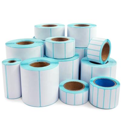 China Wholesale Heat Sensitive Colored Adhesive Die-Cutting Thermal Transfer Barcode Paper Direct Label Sticker Roll for sale