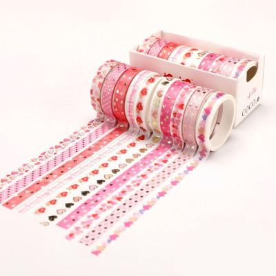 Cina Custom Waterproof Colorful Black Pink Black Pet Washi Masking Japanese Paper Adhesive Tape Decoration in vendita