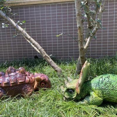 China Silicone Triceratops and Dinosaur Console Stand - Realistic Ankylosaur Hand Puppet for sale