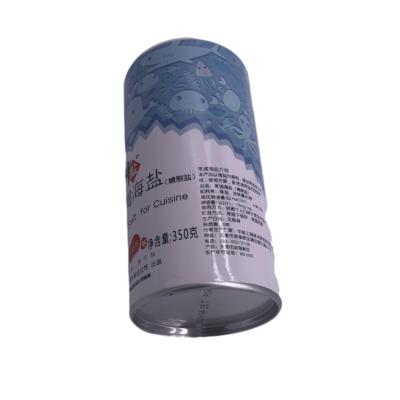 China Recycled Materials Biodegradable Custom Paper Tube For Packaging Shaker Sea Salt Paper Boxes Kraft Salt Tube Cardbpard for sale