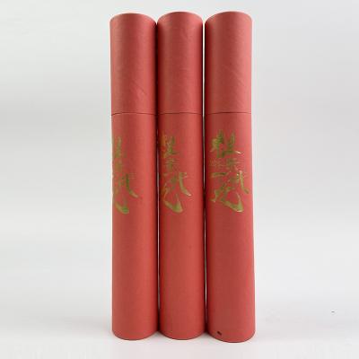 China Recycled Materials Direct Deal Manufacturer's Direct Selling Custom Poster Red Extended Paper Tube for sale