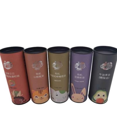 China Recyclable Biodegradable Cardboard Tube Packaging Box Tubes With Lids for sale