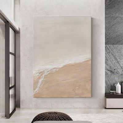 China BRIEF hand painted beach, abstract texture, modern living room, entryway, couches, wall paintings for sale