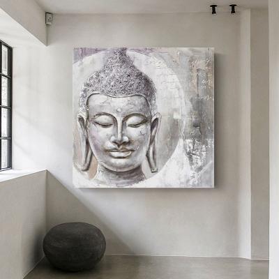 China FILE Chinese Buddha porch background murals new pure hand-painted painting porch living room offers decoration for sale