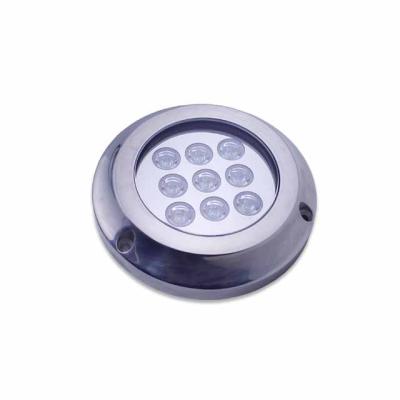 China Outdoor Flush Mount 316SS Boat Submersible Led Multicolor Marine High Power Smart Rgbw Underwater Light for sale