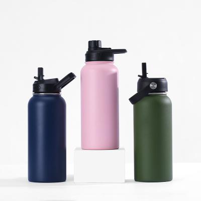 China PORTABLE 24 oz 32 oz 40 oz double wall vacuum insulated stainless steel water bottle volume with custom logo for sale