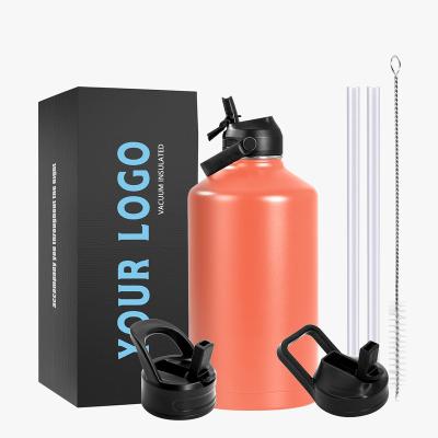 China Sustainable BPA Free 50oz Vacuum Insulated Stainless Steel Outdoor Sport Water Bottle With Lid for sale