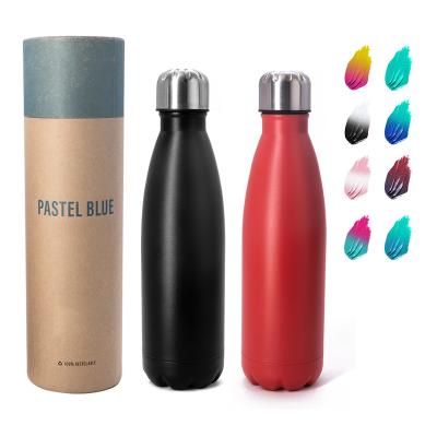 China Sustainable Logo Cola Shaped Bottle Double Wall Hot And Cold Custom Vacuum Insulated Stainless Steel Sports Water Bottle for sale