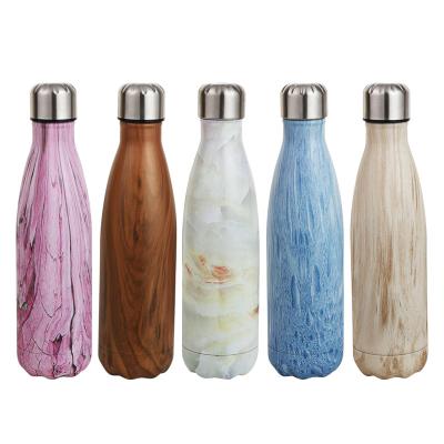 China Sustainable Cola Shaped Bottle Double Wall Vacuum Insulated Logo Stainless Steel Sports Water Hot And Cold Custom Bottle for sale