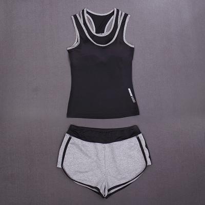 China CPG Global Women 2017 Breathable Spring Summer  Quick Dry 2 Pieces Set Sports Top Bra with Running Shorts T1004 for sale