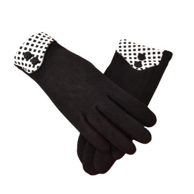 China Wholesale Comfortable Unique Design Comfortable Plush Full Finger Girl Gloves for sale