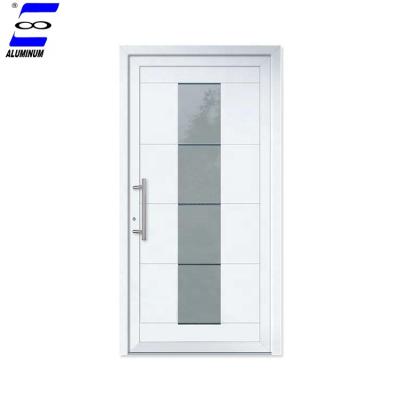 China Traditional Interior Tempered Glass Swing Door Aluminum Casement Door for sale