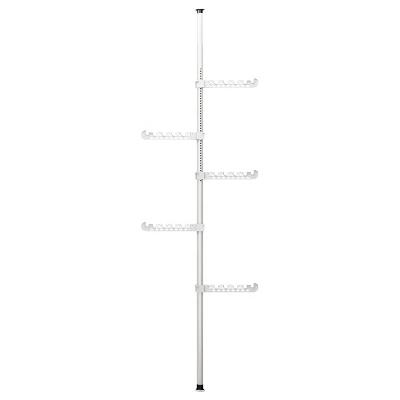 China No Drilling Original New Stainless Steel Clothes Waist Rack Coat Floor Bedroom Adjustable Standing Hanger for sale