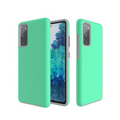 China 2 in 1 Design for Samsung S20 Military-grade Protective Mobile Phone Case Green Shockproof Scratch Resistant Non-slip Fe for sale