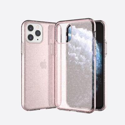 China Antibacterial TPU Cell Phone Case Covers PC Comfort Transparent Touch Anti Bacteria Flickering Colors Cell Phone Feeling Case For iPhone 11 Pro Max for sale