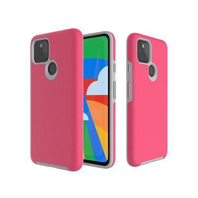 China 2 in 1 Dual Design Guard Protector Shield Mobile Phone Case For Google Pixel 5 4a 5G for sale