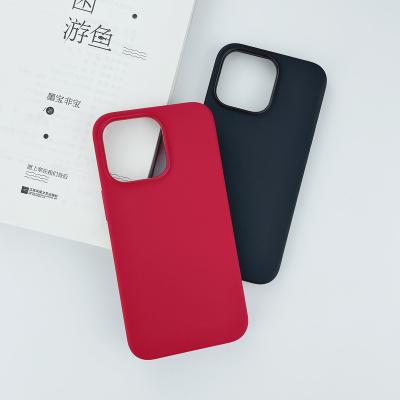 China 2021 Newest Popular Shockproof Liquid Silicone Microfiber Shockproof Mobile Phone Case For iPhone 13 6.1 for sale