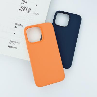 China 2021 Shockproof High Quality Liquid Microfiber Liquid Silicone Cell Phone Shockproof Case For iPhone 13 Pro 6.1 for sale