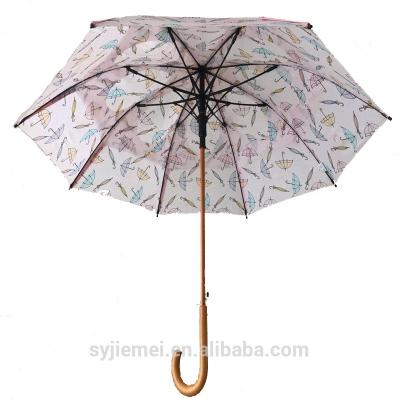 China Double Layer Shabby Chic Air Umbrella Advertising Stick Umbrella Lady Stick Umbrella for sale