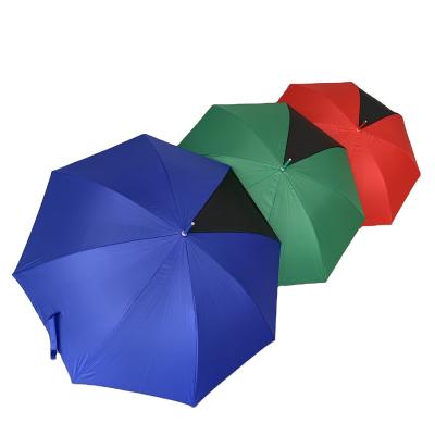 China Colorful Coastal Golf Umbrella Fiberglass Frame 27 Inch Chinese RainStraight Promotional Umbrella With Reflect Edge Logo Printing Luxury for sale