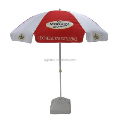 China Manual Open Umbrella Outdoor Beach Promotional Sun Umbrella With BSCI Inspection for sale