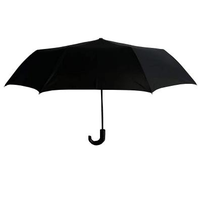 China Scandinavian JIEMEI 21inch*8k 190T Pongee Cloth With J Plastic Handle Foldable Umbrella for sale