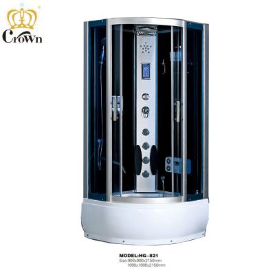 China Modern Dorsal Radio Shower Room Hydraulic Massage Bathroom Integral Shower Enclosure for sale