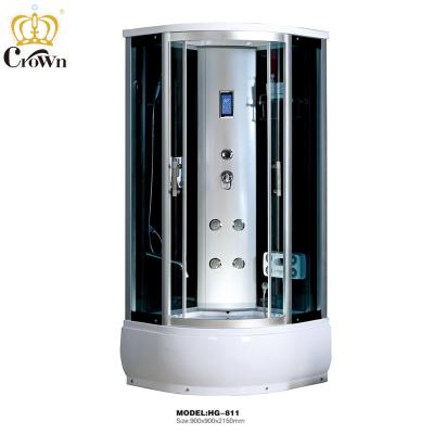 China Modern glass shower cubicle massage shower room unit shower cabin steam with jacuzy for sale