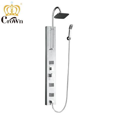 China Modern Wholesale Hot Sale Bathroom Waterfall Massage Waterfall Shower Panel Main System HG-4107 for sale