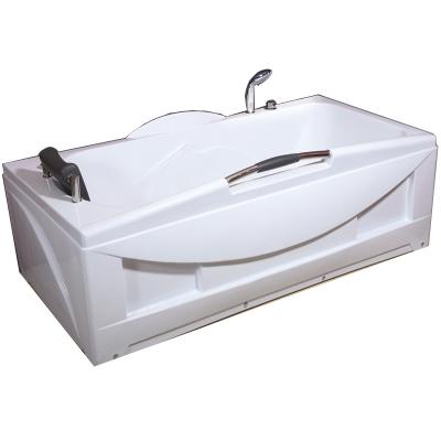 China Triangle Freestanding Cheap Plastic Portable Modern Hotel Simple Design Customized Freestanding White Acrylic Adult Bathtub HG-8807-B for sale