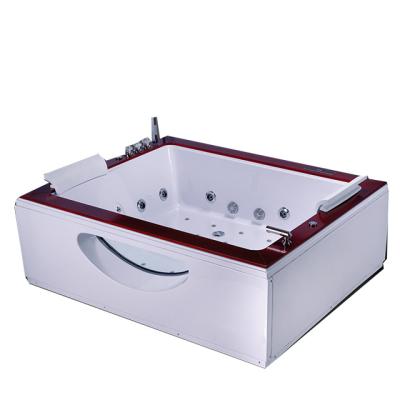 China Modern Bathtub Rectangular Hot Spring Bath For Massage 2 Adults Separate Bath for sale