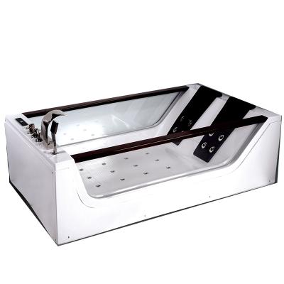 China Freestanding Modern Comfortable Double Tray Wholesale Freestanding Bathtub Combo Massage Resting Adult Bathtub HG-8822 for sale