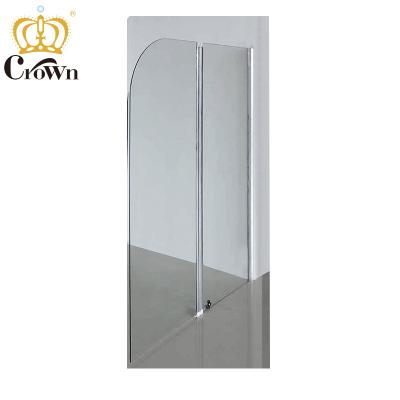 China Modern Frameless Hinge Door Shower Screen Walk In Retractable Shower Enclosure Shower Screen for sale