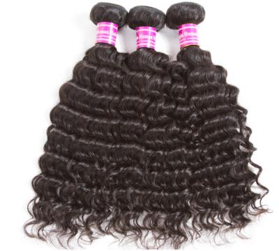 China Deep Wave A Cuticle Aligned Virgin Brazilian Human Hair Black Women, Wholesale Virgin Brazilian DEEP Wave Hair Unprocessed for sale