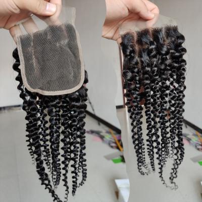 China Pulled Hair Double Funmi Hair With Closure / Headband, 9a Hair Bundles With Closure, Bulky Hair With Closure for sale