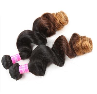 China New Arrival Ombre 1B/4/30 LOOSE WAVE Body Wave Brazilian Hair Bundles High Quality Virgin/Indian Hair Weave Bundles for sale