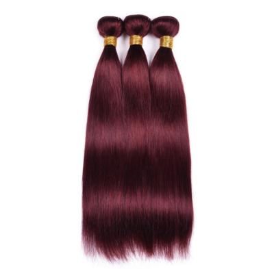 China Raw Virgin Weave 99J/Burgundy Red Color Brazilian Body Wave Hair Bundles Deal 2/3/4 Piece Non Remy Human Hair Weaves Extension for sale