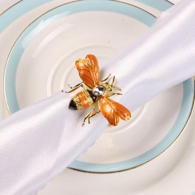 China Amazon Best Novelty Designs Napkin Holder Ring Wedding Christmas Gold Butterfly Viable Selling Napkin Rings for sale