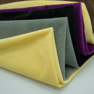 China Shrink-Resistant Super Short Plush Crystal Super Soft Plush Apparel Textile Pile Stain Home Supply for sale