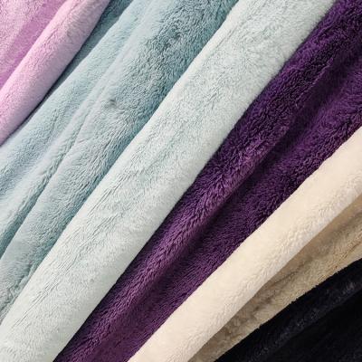 China Brushed Sueded Manufacturer's Stock 30 Colors 10 Wool PV Velvet Matte Dye for sale