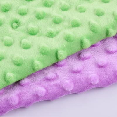 China Fusible Crystal Super Soft Pressed Foam Pilou Plush Blanket Baby Blanket Fabric for sale