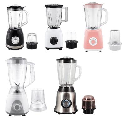 China Multi-Function 7 in 1 Heavy Duty Electric Blender Food Processor 1.5L Jar Blender Food Grinder Glass Blender for sale