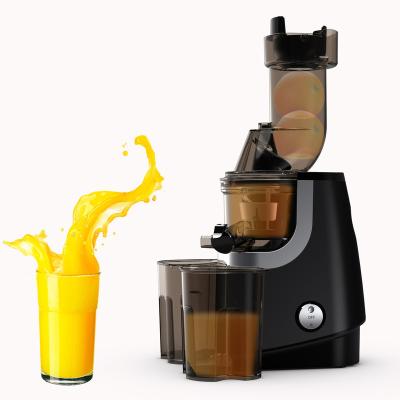 China Hotel Big Mouth Low Speed ​​High Yields Grade Hydraulic Slow Cold Press Masticating Juicer for sale