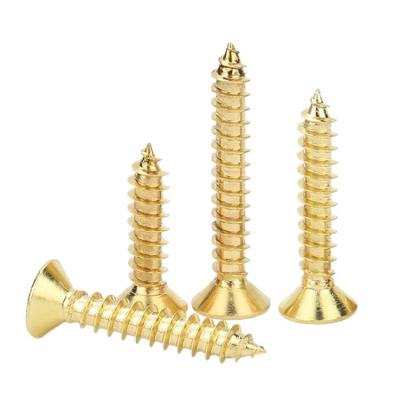 China Pan Good Selling Countersunk Head Shenzhen Chipboard Brass Aluminum Titanium Screw for sale