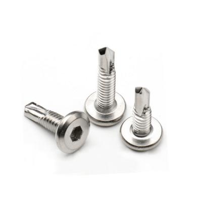 China Pan Wholesale Stainless Steel For Roof 5/16 M8 Galvanized Hex Head Roofing With Galvanized Rubber Gasket Self Drilling Screws for sale