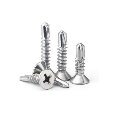 China Stainless Steel Pan Countersunk Cross Countersunk Self Drilling SC Drill Screws Manufacturer Wholesale Screw Head for sale