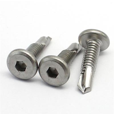 China Pan China Custom Precision Hexagon Head with Gasket Roof Stainless Steel Brass Carbon Galvanized Self Drilling Screws for sale