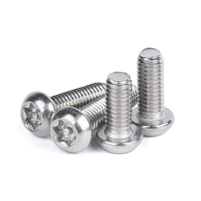 China Pan China Wholesale Brass Aluminum Black Custom Metal Knob Screws M6 Flat Head Stainless Steel Security Anti-theft Screw for sale