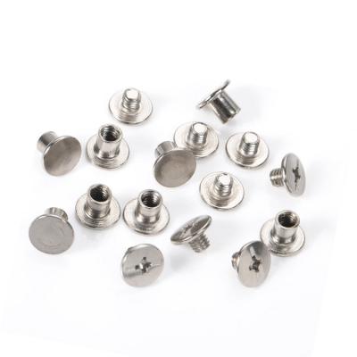 China Pan Customized Steel Ss 304 SS Slotted Flat Head Stainless Shoulder Screws Chicago Screws for sale