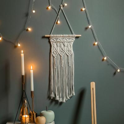 China Minimalist Home Decor Woven Wall Mount Dream Catcher Bohemian Hand - Woven Tassel Wall Mount Dream Catcher for sale